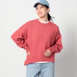 08ピンク | ショートクルーネックニット | NICOLE