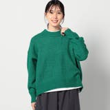 40グリーン | ショートクルーネックニット | NICOLE