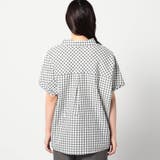 爽やか吸水速乾リネン 襟付きキーネックシャツ/チェック柄 | NICOLE | 詳細画像6 