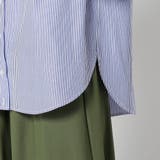 2WAY ストライプ柄ロゴ入り長袖シャツ | NICOLE | 詳細画像10 