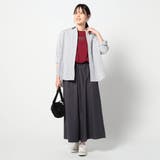 2WAY ストライプ柄ロゴ入り長袖シャツ | NICOLE | 詳細画像2 