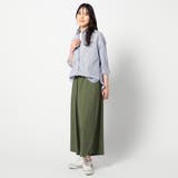 2WAY ストライプ柄ロゴ入り長袖シャツ | NICOLE | 詳細画像3 