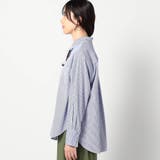 2WAY ストライプ柄ロゴ入り長袖シャツ | NICOLE | 詳細画像5 