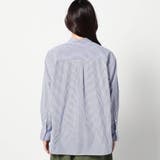 2WAY ストライプ柄ロゴ入り長袖シャツ | NICOLE | 詳細画像6 