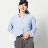 91その他2 | 2WAY ストライプ柄ロゴ入り長袖シャツ | NICOLE
