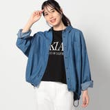 60ブルー | 【BROOKLYN OVERALL 】ドロスト仕様 ブルゾンライクシャツ | NICOLE