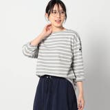 29グレー | 【日本製】デラヴェ長袖Tシャツ ボーダーシーズンカラー | NICOLE