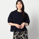インディゴ天竺タックスリーブカットソー | NICOLE | 詳細画像5