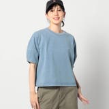 60ブルー | インディゴ天竺タックスリーブカットソー | NICOLE