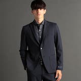 67ネイビー | ジオメトリックジャージ セットアップジャケット | NICOLE