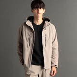 18ベージュ | グラフィックハニカム ソフトシェルフーディ | NICOLE