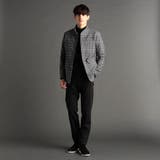 グラフィックチェックプリント スタンドカラーブルゾン | NICOLE | 詳細画像3 