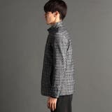 グラフィックチェックプリント スタンドカラーブルゾン | NICOLE | 詳細画像5 