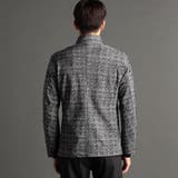 グラフィックチェックプリント スタンドカラーブルゾン | NICOLE | 詳細画像6 