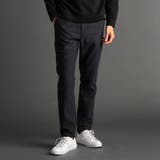 67ネイビー | ヘリンボンストレッチ セットアップパンツ | NICOLE