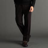 13ブラウン | ドビーストレッチツイル ワイドパンツ | NICOLE