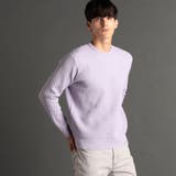 88ラベンダー | ダイヤジャカード クルーネックニット | NICOLE