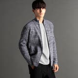39チャコールグレー | ダイヤジャカード ドライバーズニットブルゾン | NICOLE