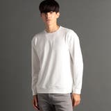 09ホワイト | メランジジャカード クルーネックプルオーバー | NICOLE