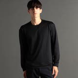 49ブラック | メランジジャカード クルーネックプルオーバー | NICOLE