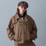 13ブラウン | ブルゾン風トレンチジャケット | NICOLE