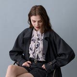 19ライトグレー | プリーツ柄ブラウス | NICOLE