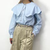 64サックス | ビッグカラーブラウス | NICOLE