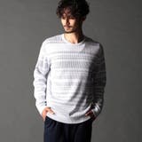 09ホワイト | 転換裏ボーダーニット | NICOLE