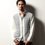 【RIELABO】ツイードチェック ドライバーズニット | NICOLE | 詳細画像4 