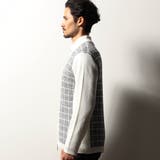 【RIELABO】ツイードチェック ドライバーズニット | NICOLE | 詳細画像6 