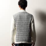 【RIELABO】ツイードチェック ドライバーズニット | NICOLE | 詳細画像7 