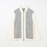 【RIELABO】ツイードチェック ドライバーズニット | NICOLE | 詳細画像8 