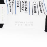 ボーダー×ロゴデザイン ショートソックス | NICOLE | 詳細画像3 