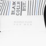 ボーダー×ロゴデザイン クルーソックス | NICOLE | 詳細画像2 