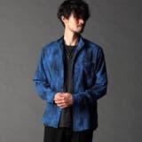 60ブルー | ハイテンションショートスタンドカラーシャツ | NICOLE