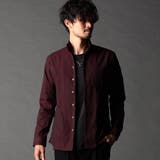 07ボルドー | リバーシブルドビー スタンドカラーシャツ | NICOLE