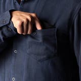 起毛ポンチ素材スタンドカラーシャツ | NICOLE | 詳細画像10 