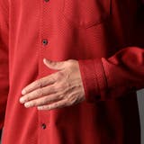 ジオメトリックスタンドボタンダウンシャツ | NICOLE | 詳細画像10 