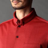 ジオメトリックスタンドボタンダウンシャツ | NICOLE | 詳細画像8 