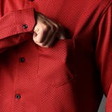 ジオメトリックスタンドボタンダウンシャツ | NICOLE | 詳細画像9 