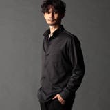 49ブラック | ジオメトリックスタンドボタンダウンシャツ | NICOLE