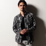 49ブラック | 【RIELABO】レイズオブライトプリントシャツ(日本製) | NICOLE