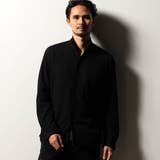 49ブラック | 【RIELABO】バークジャカードスタンドカラーシャツ | NICOLE