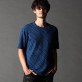 60ブルー | 【25年モデル EC限定再販売】ゼブラ柄スプレー風ぼかしプリントTシャツ | NICOLE
