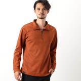 10オレンジ | 【NICOLE SPORTS】スウェード調ハーフジッププルオーバー | NICOLE