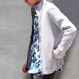 プレーティングリブジャカードニットジップブルゾン | NICOLE | 詳細画像17 