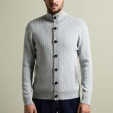 プレーティングリブジャカードニットジップブルゾン | NICOLE | 詳細画像5 