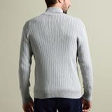 プレーティングリブジャカードニットジップブルゾン | NICOLE | 詳細画像7 