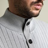 プレーティングリブジャカードニットジップブルゾン | NICOLE | 詳細画像8 