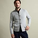 09ホワイト | プレーティングリブジャカードニットジップブルゾン | NICOLE